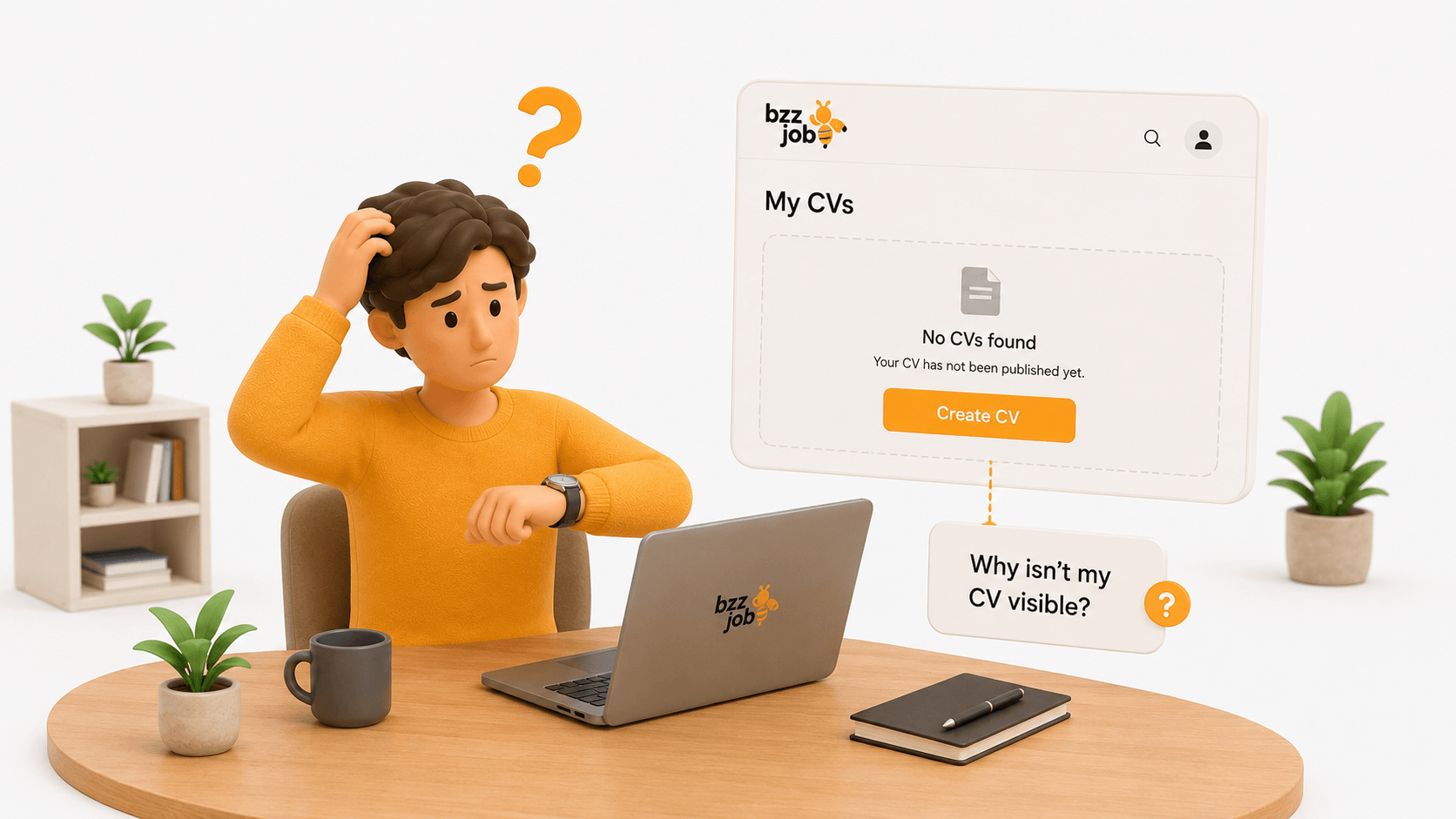 Why might a CV not appear in the catalog immediately?