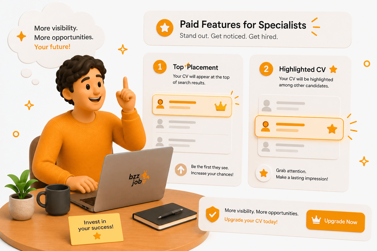 What paid features are available for specialists?