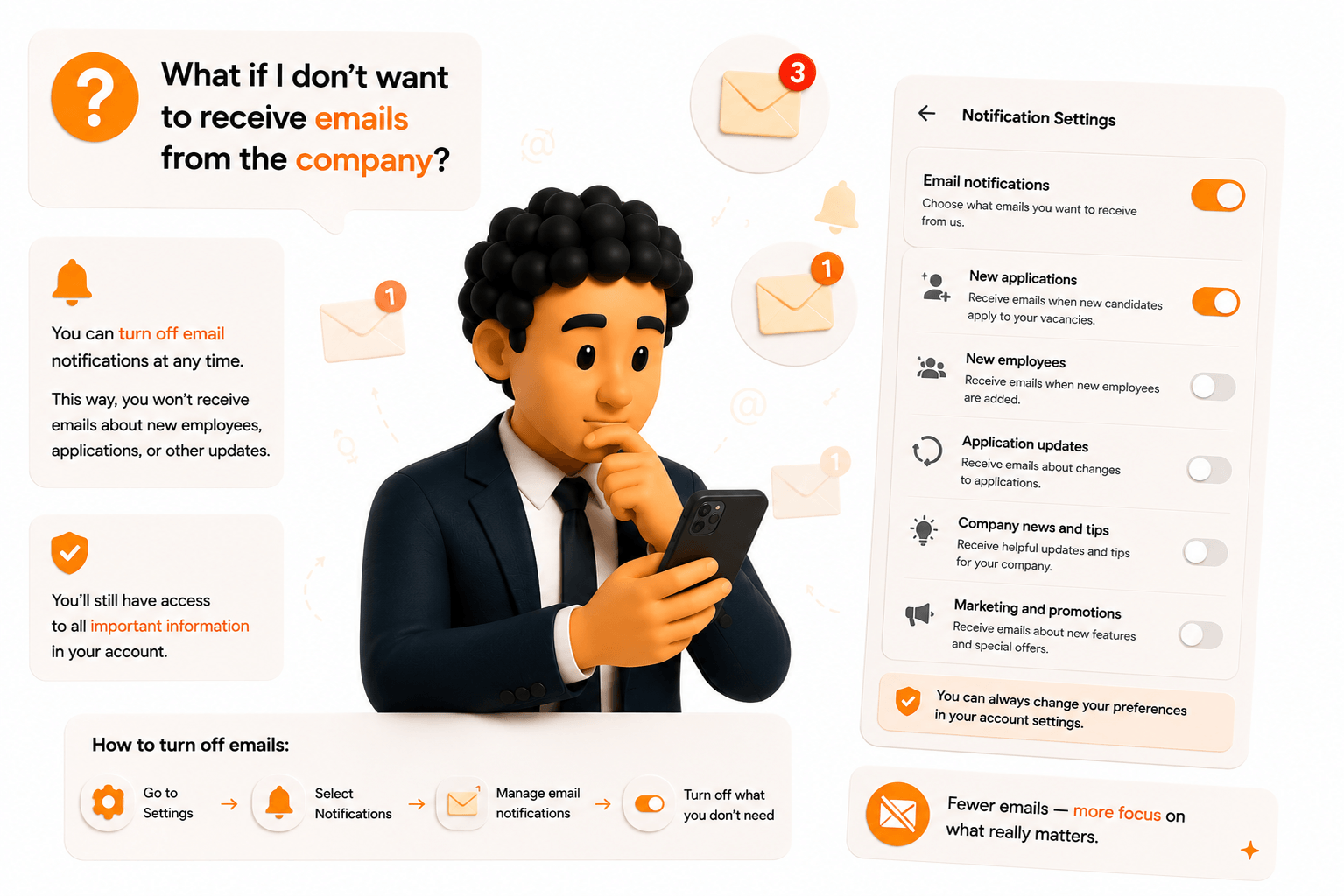 What to do if a company doesn't want to receive emails?